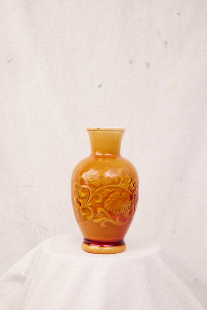 Orange Avon Vase