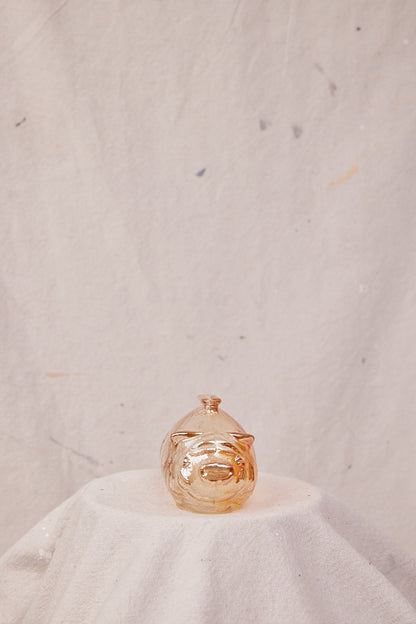 Marigold Carnival Glass Piggy Bank