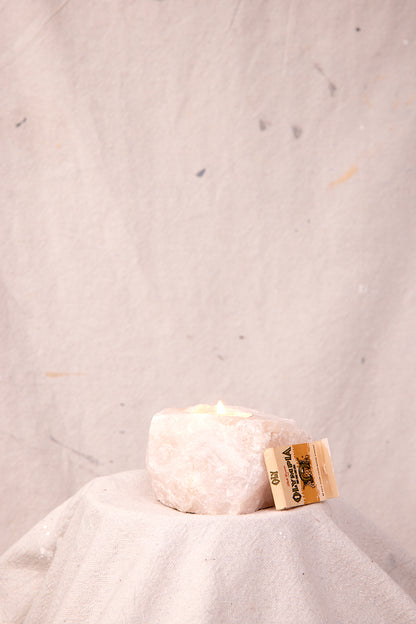 Quartz Chunk Tealight Holder