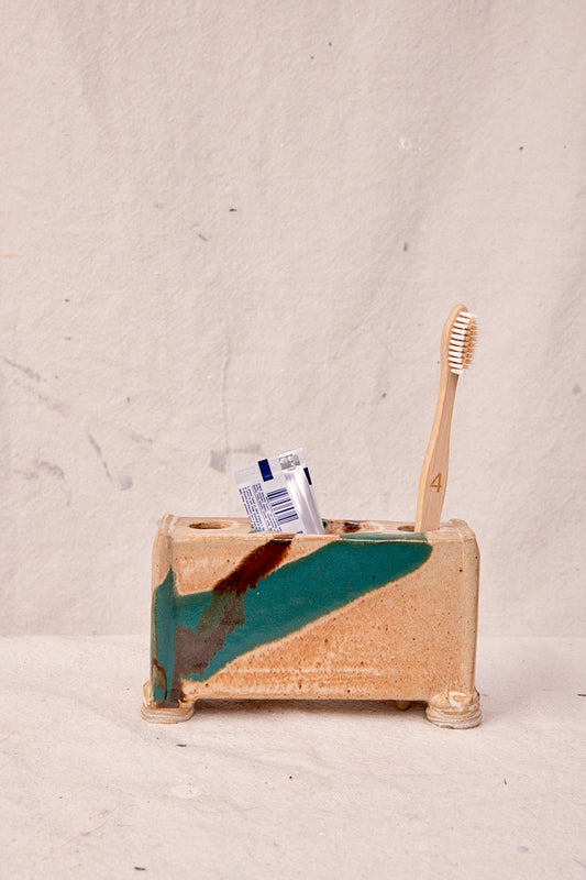 Ceramic Toothbrush/Toiletries Holder