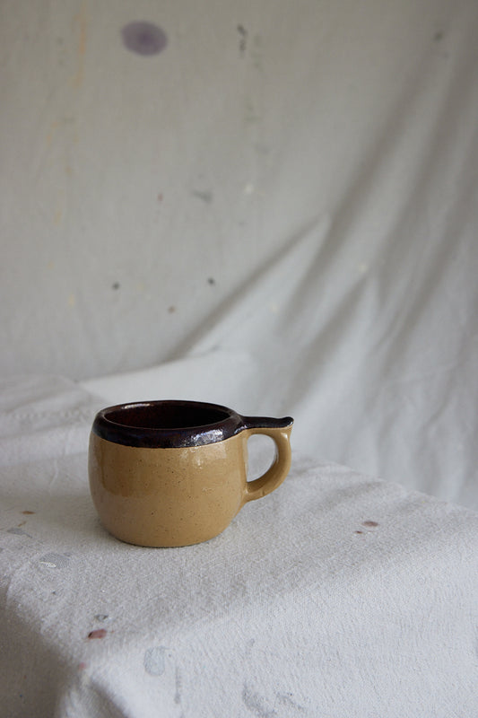 Two-Tone Small Ceramic Mug