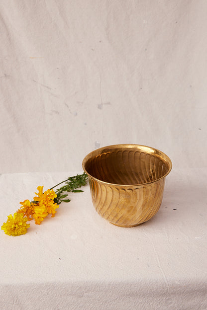 Brass decorative container